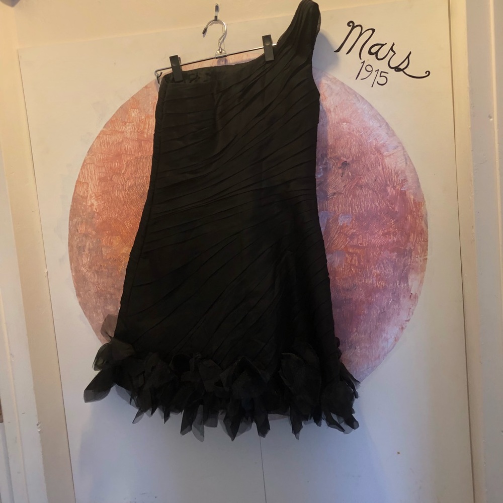 Theia Black Silk Dress New without tags